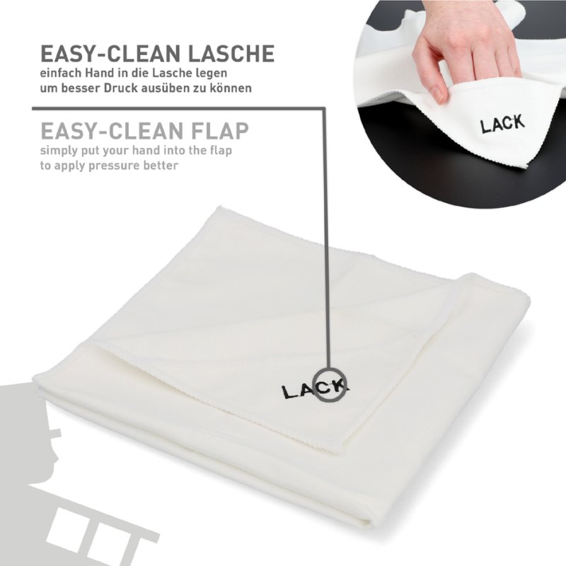 NIGRIN Performance chiffon microfibre pour vernis, 80% polyester 20% polyamide, 400×400 mm